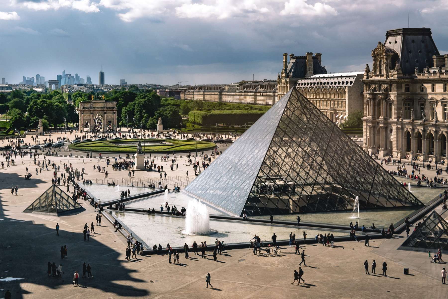 Louvre in Paris, France. - Human Traces